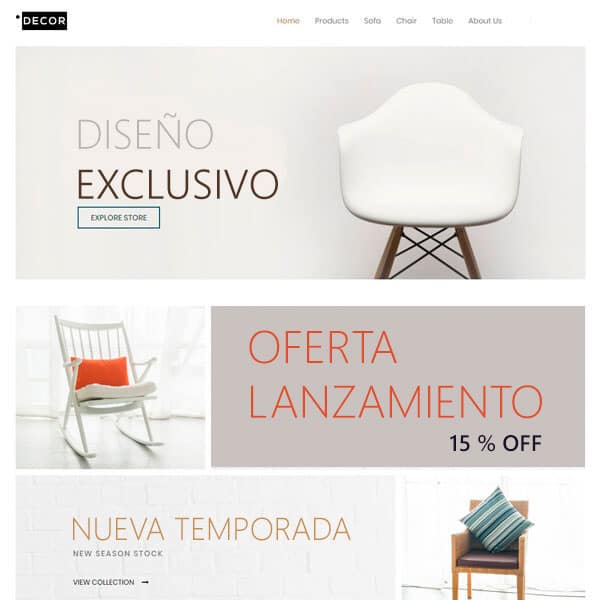 Diseño Web para Tiendas Muebles | Fábricas de Muebles | Catálogos OnLine 4