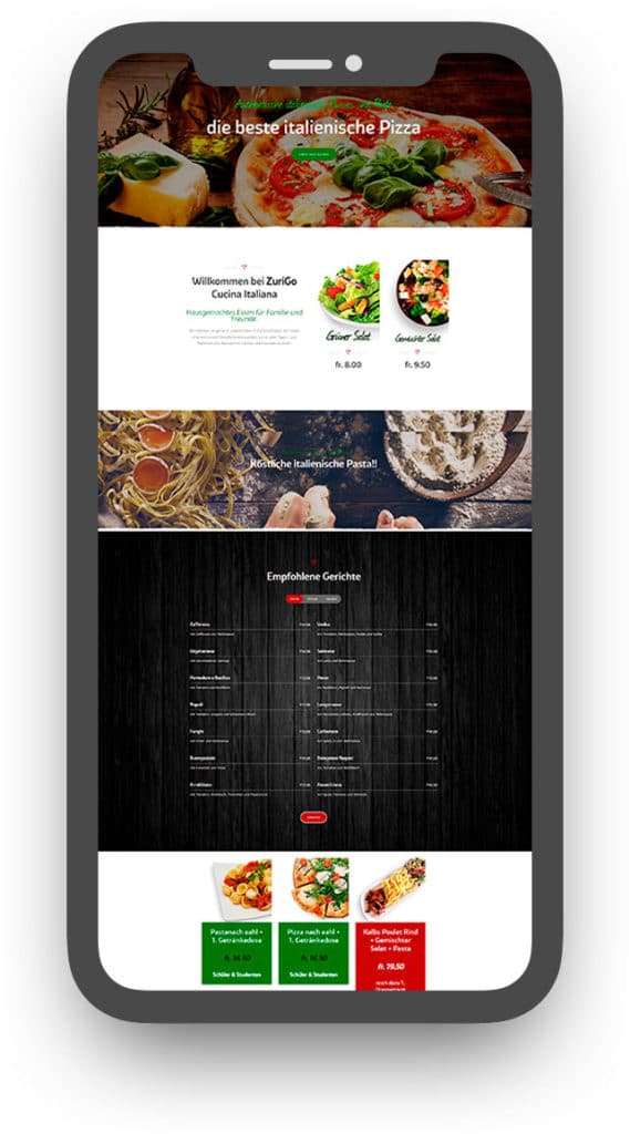 primera impresión del sitio web