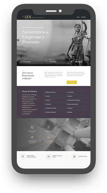 Página web para abogados