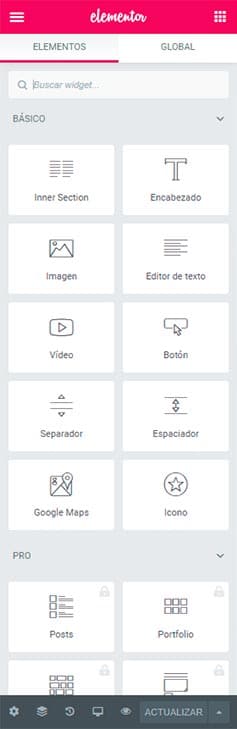 Crear Página Web Editar con Elementor