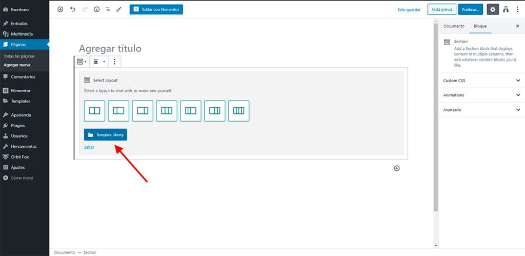 Crear Página Web Editar Páginas