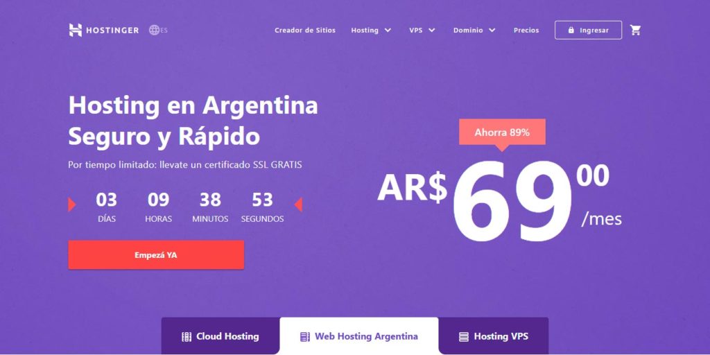 Crear una Página Web en Hostinger