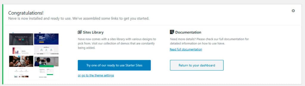 Crear Pagina Web WordPress Theme Neve Instalación